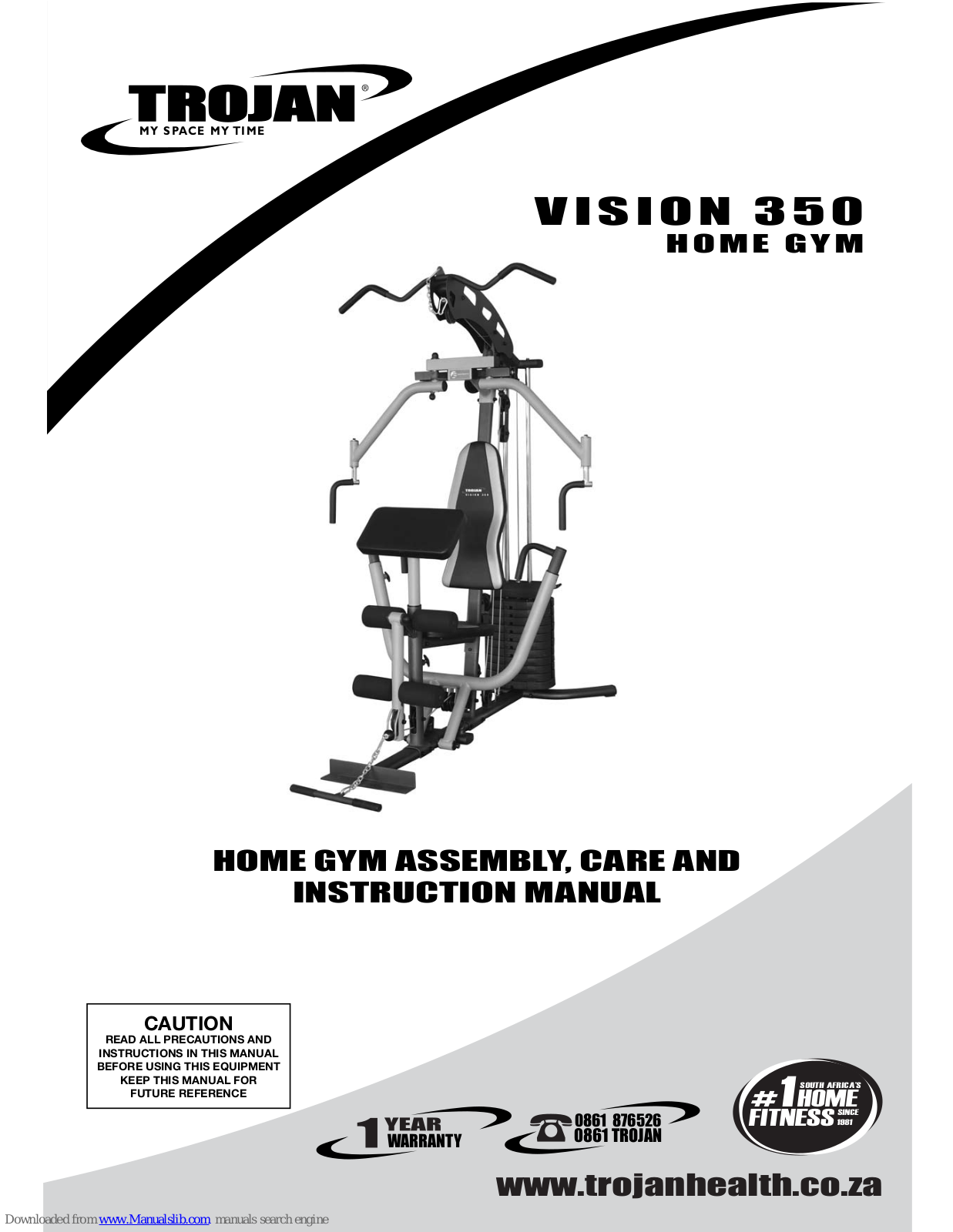 Trojan VISION 350 Assembly And Instruction Manual