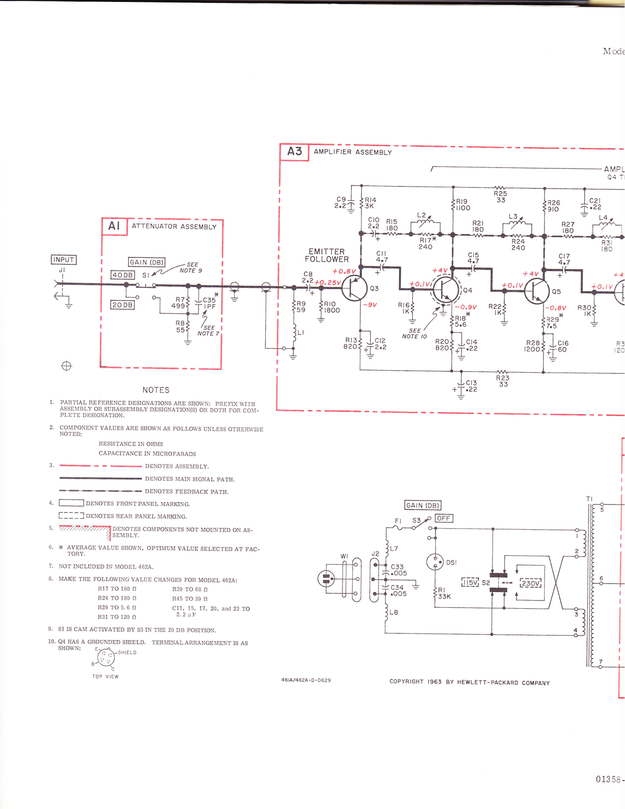 Agilent 461_schematic Datasheet - ManualMachine.com