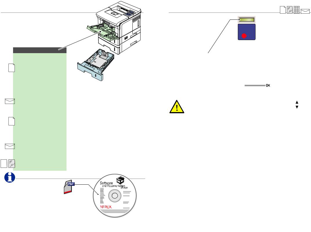 Xerox PHASER 3500 QUICK REFERENCE GUIDE