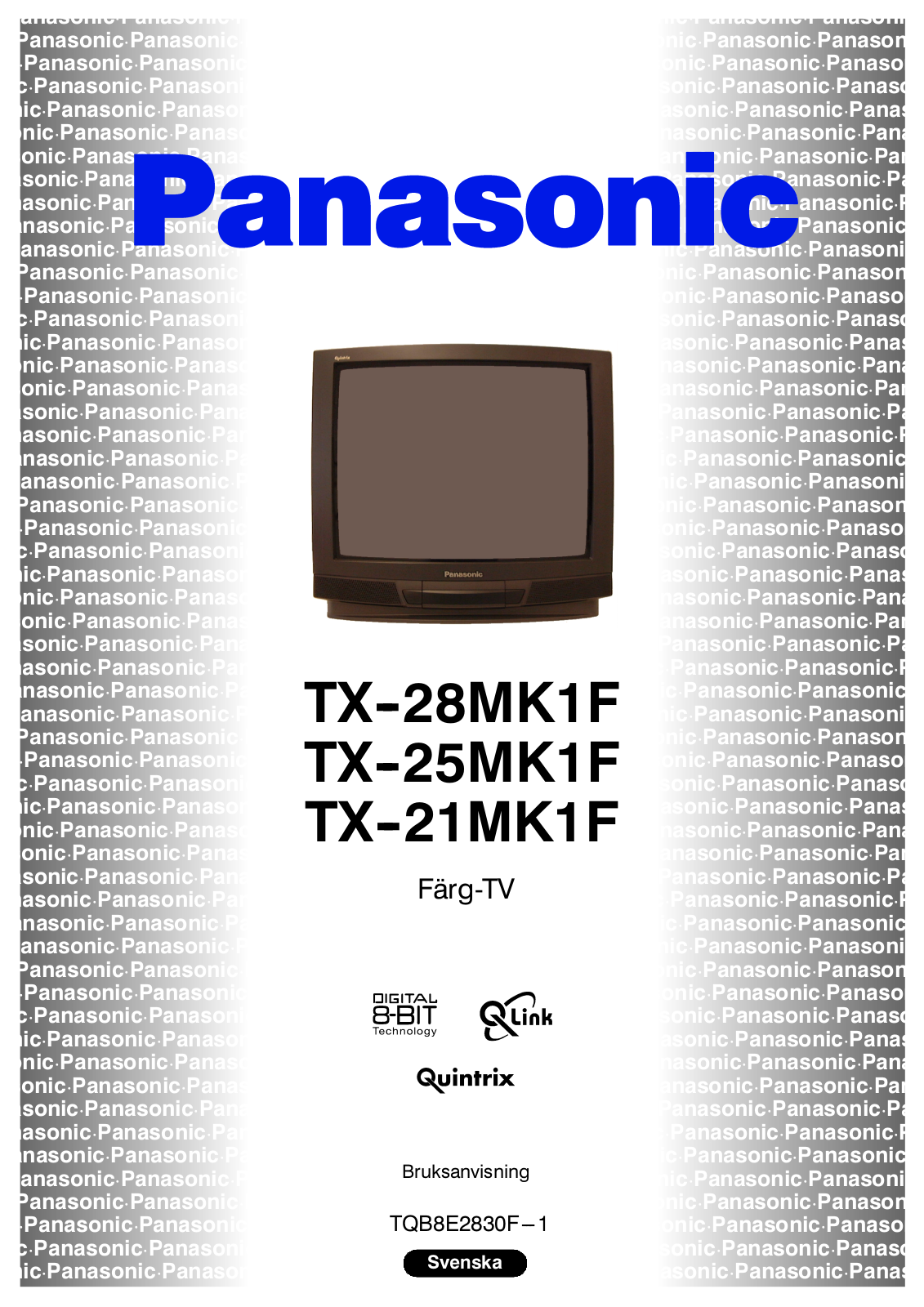 PANASONIC TX-28MK1F, TX-25MK1F, TX-21MK1F User Manual