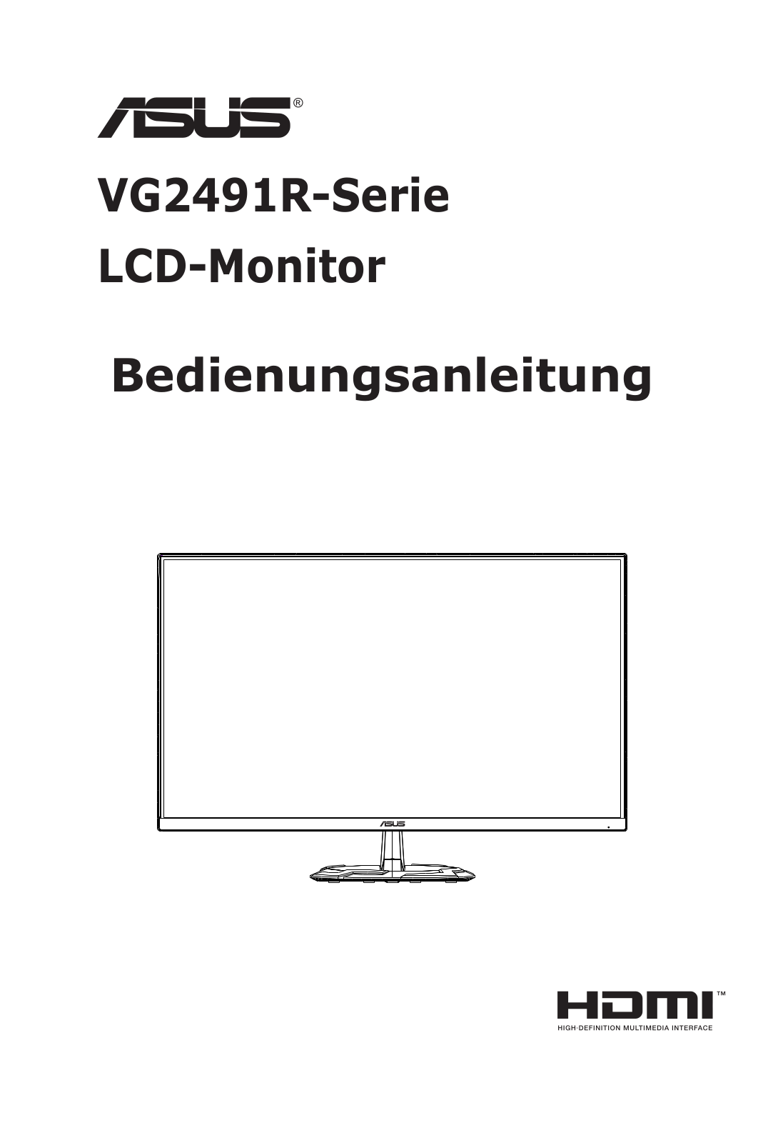 ASUS VG249Q1R operation manual