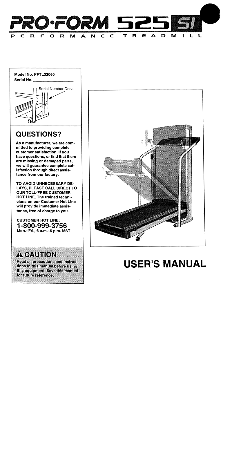 ProForm PFTL32060 User Manual