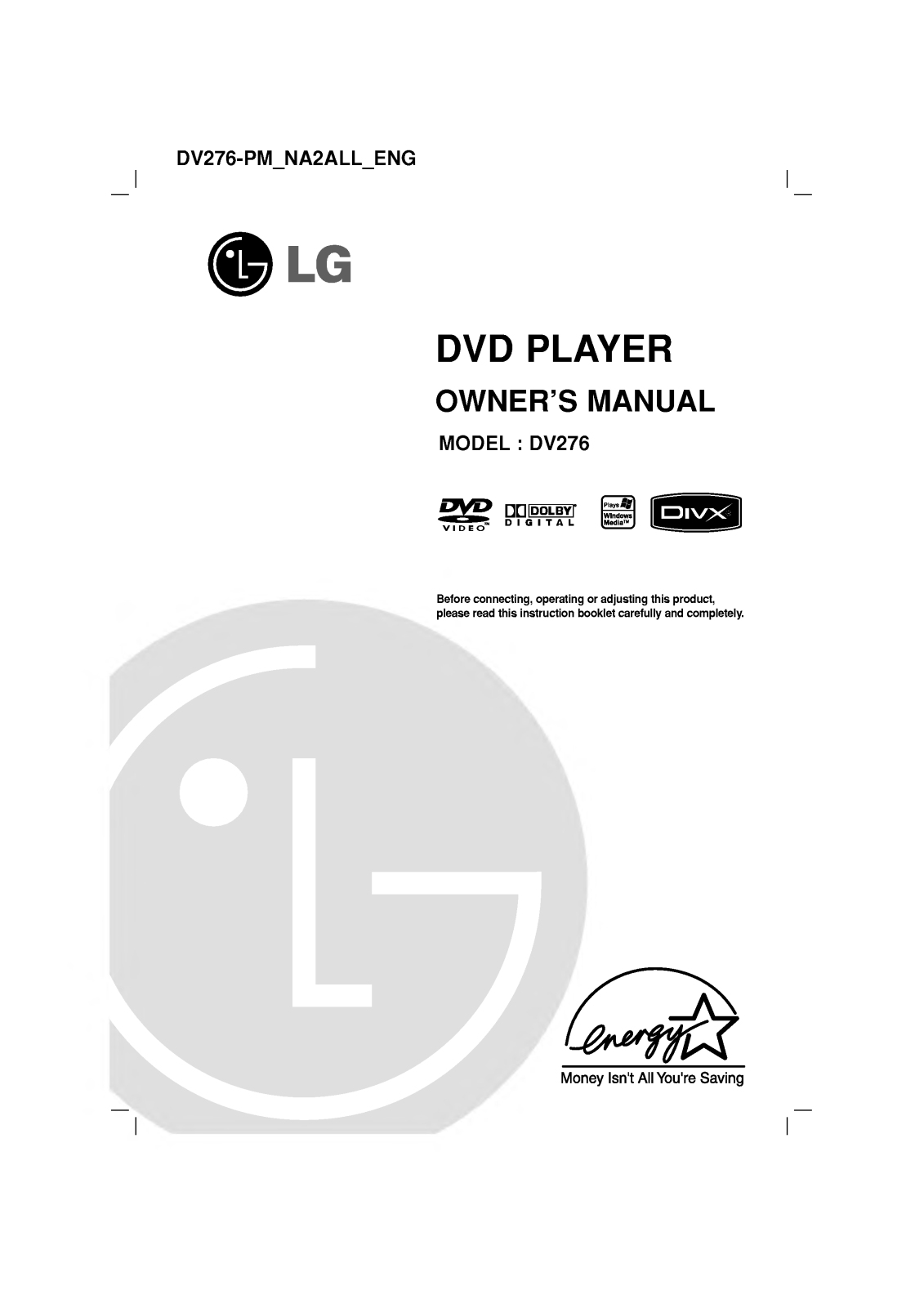 LG DV276 User Manual