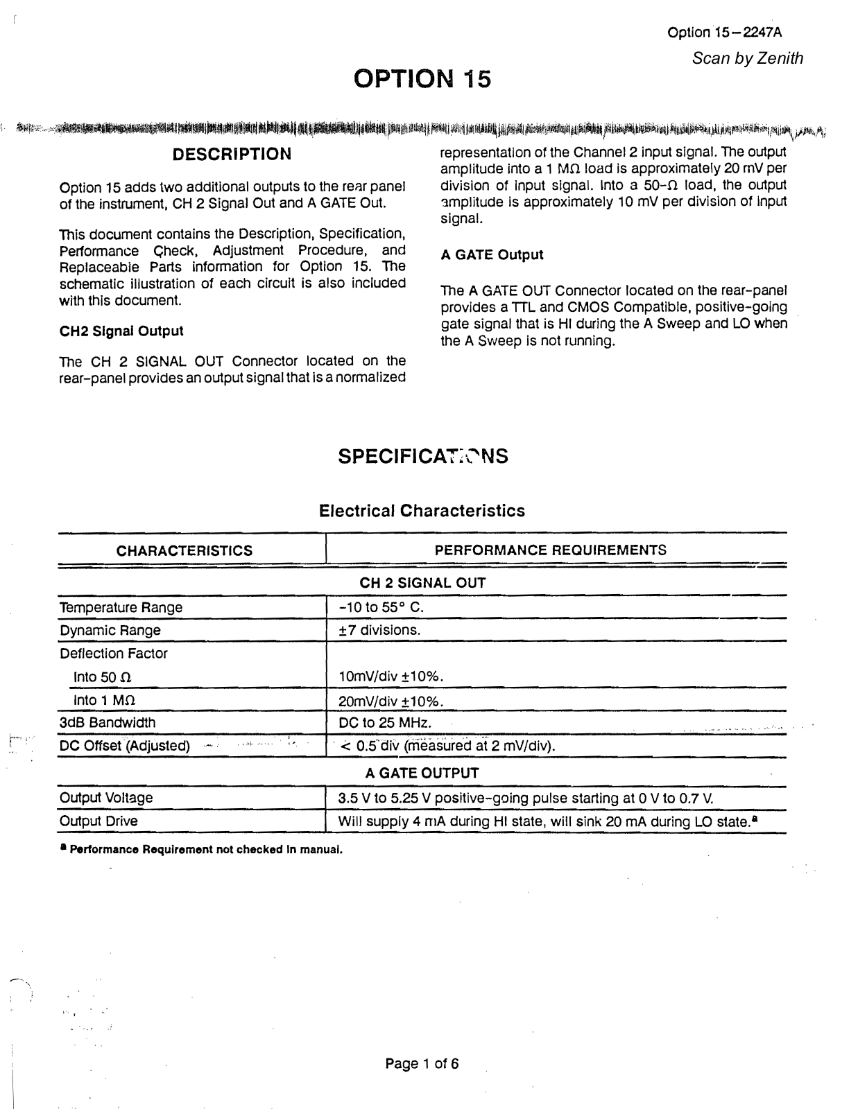 Tektronix 2245a, 2247a schematic