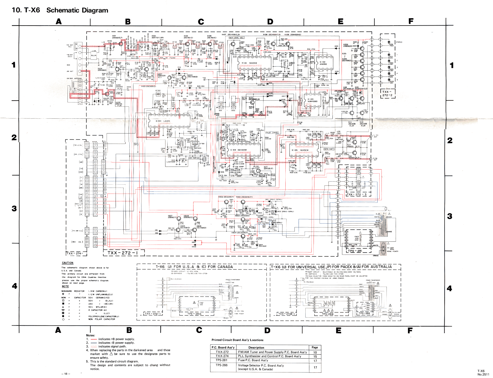 Jvc TX-6 Schematic