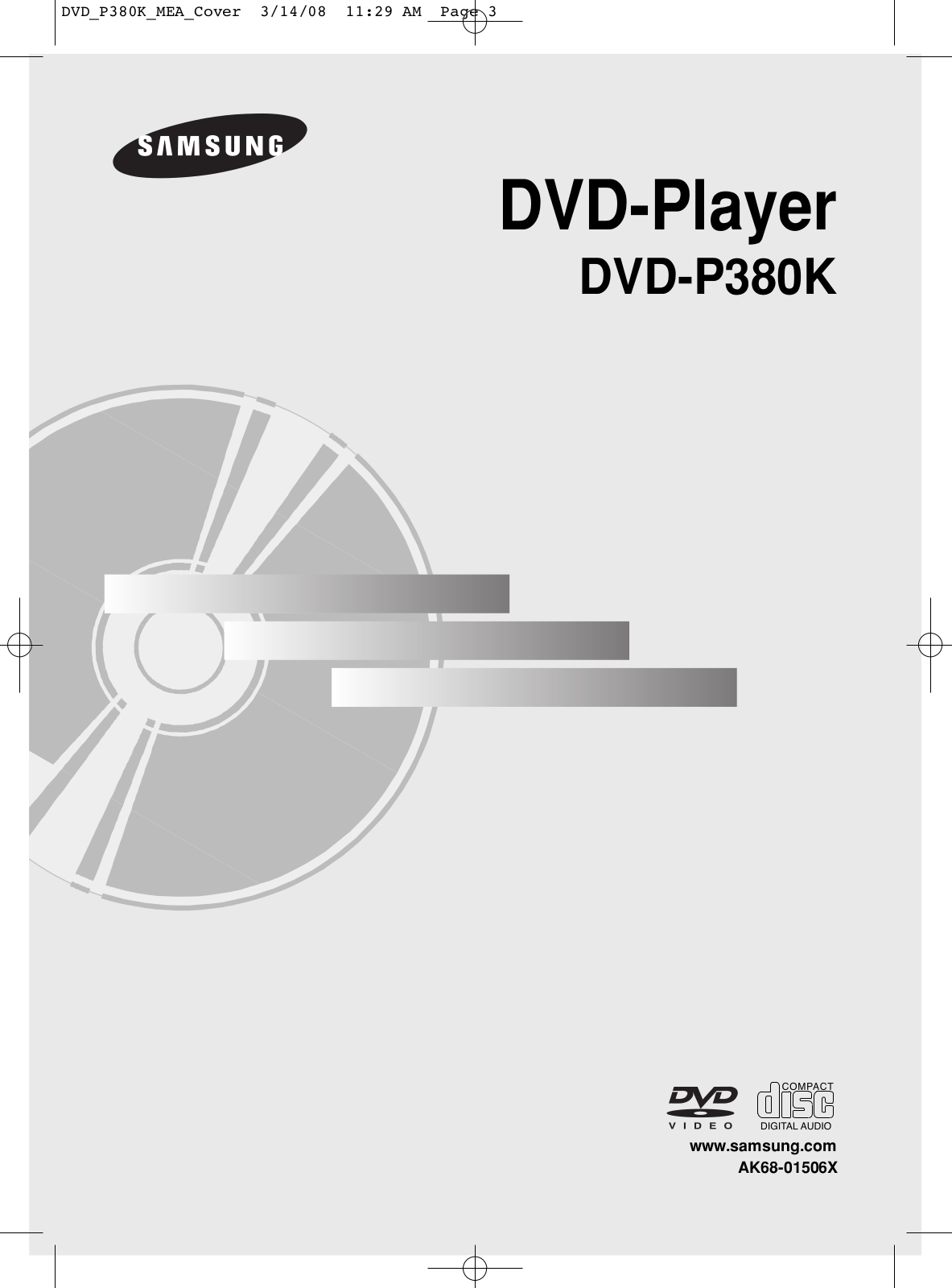 Samsung DVD-P380K User Manual