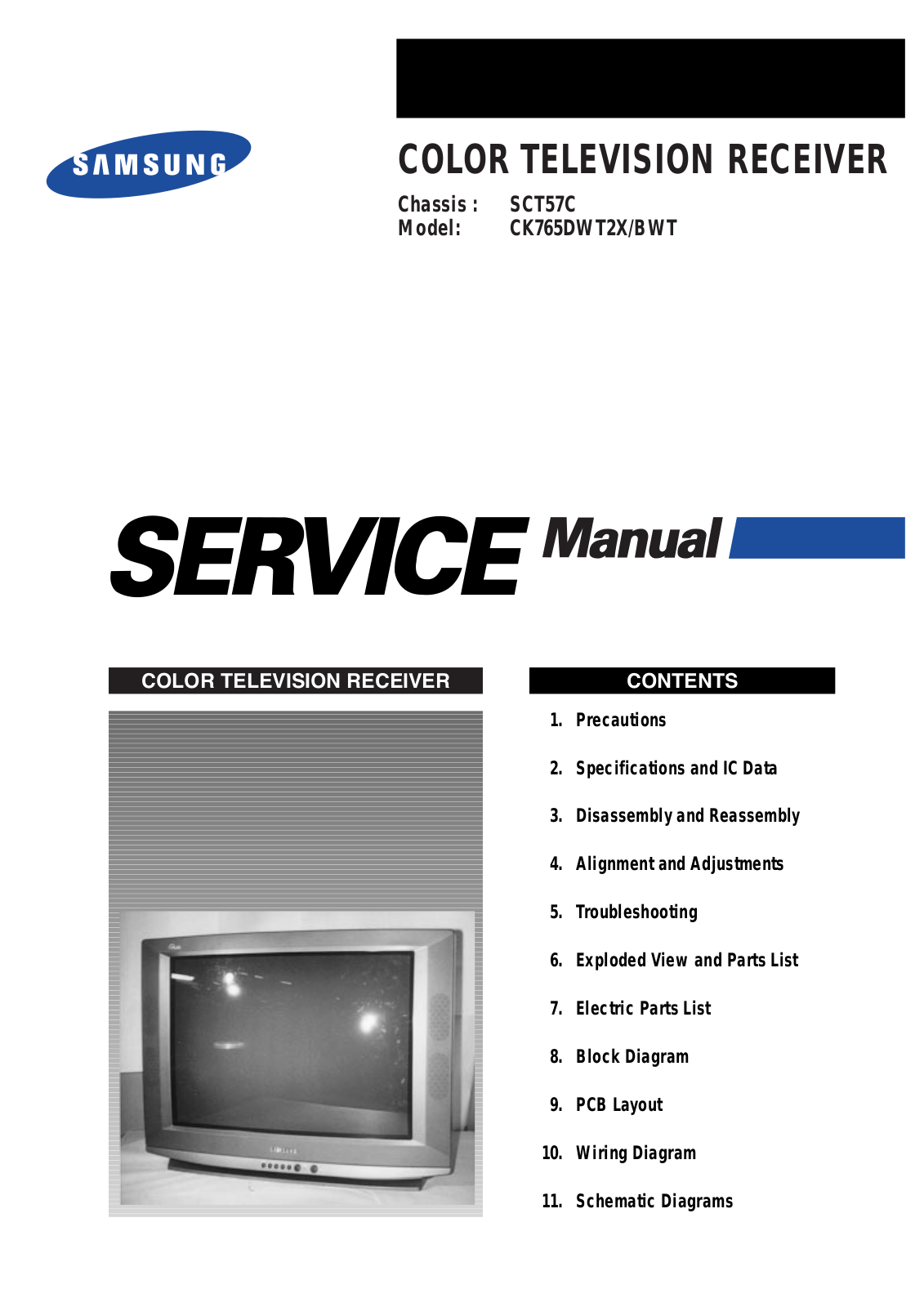 SAMSUNG CK765DWT2X-BWT Service Manual