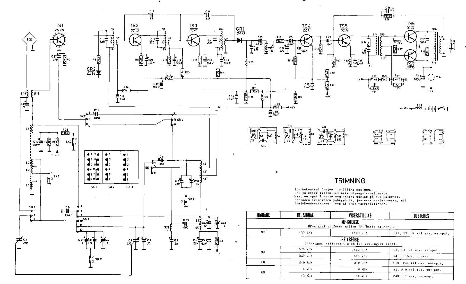 Aristona SA6031T Schematic