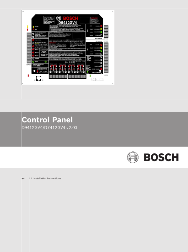 Bosch D9412GV4 User Manual 3