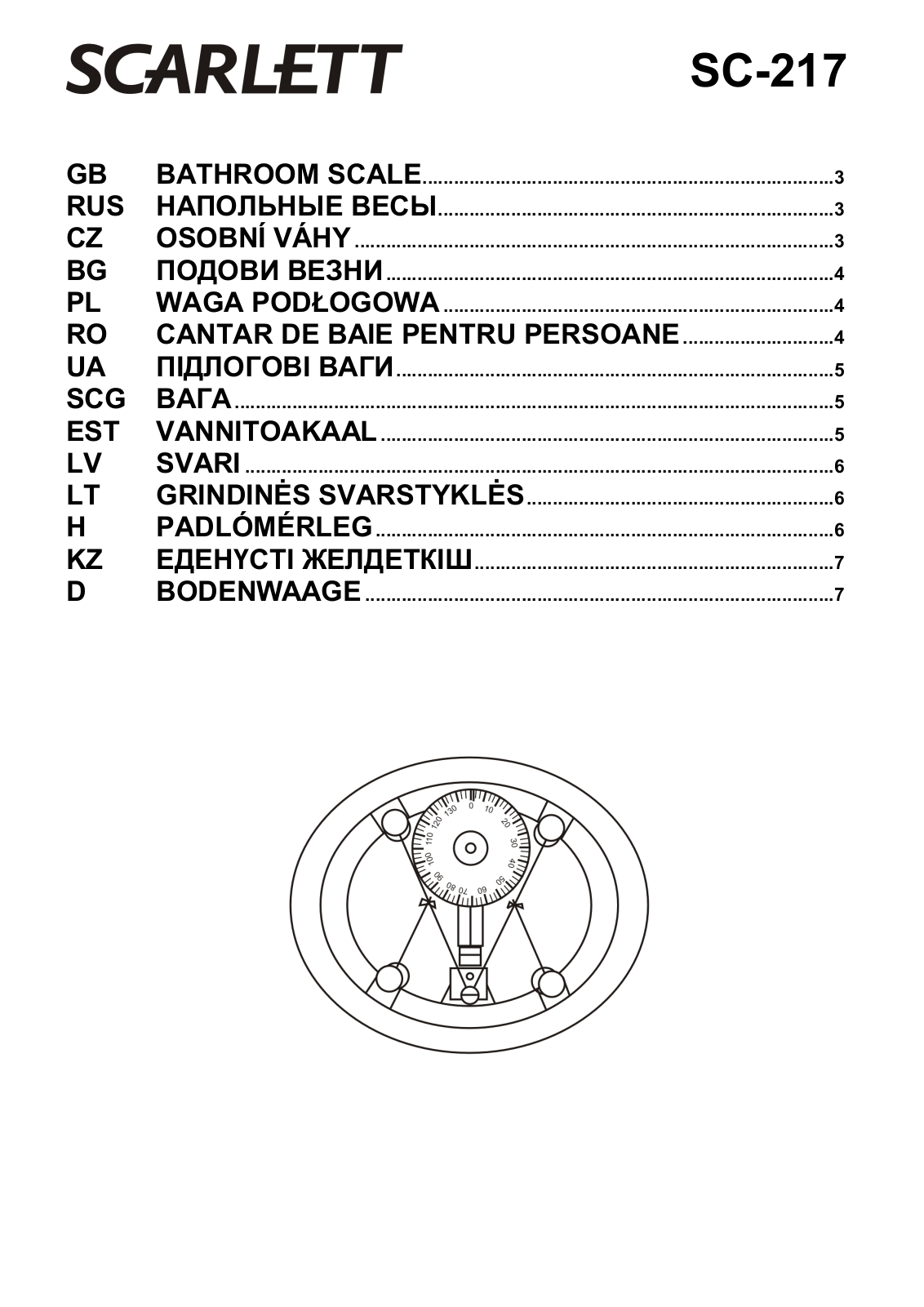 Scarlett SC-217 User manual