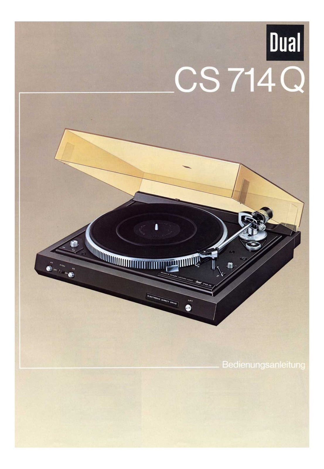 Dual CS-714-Q Owners manual