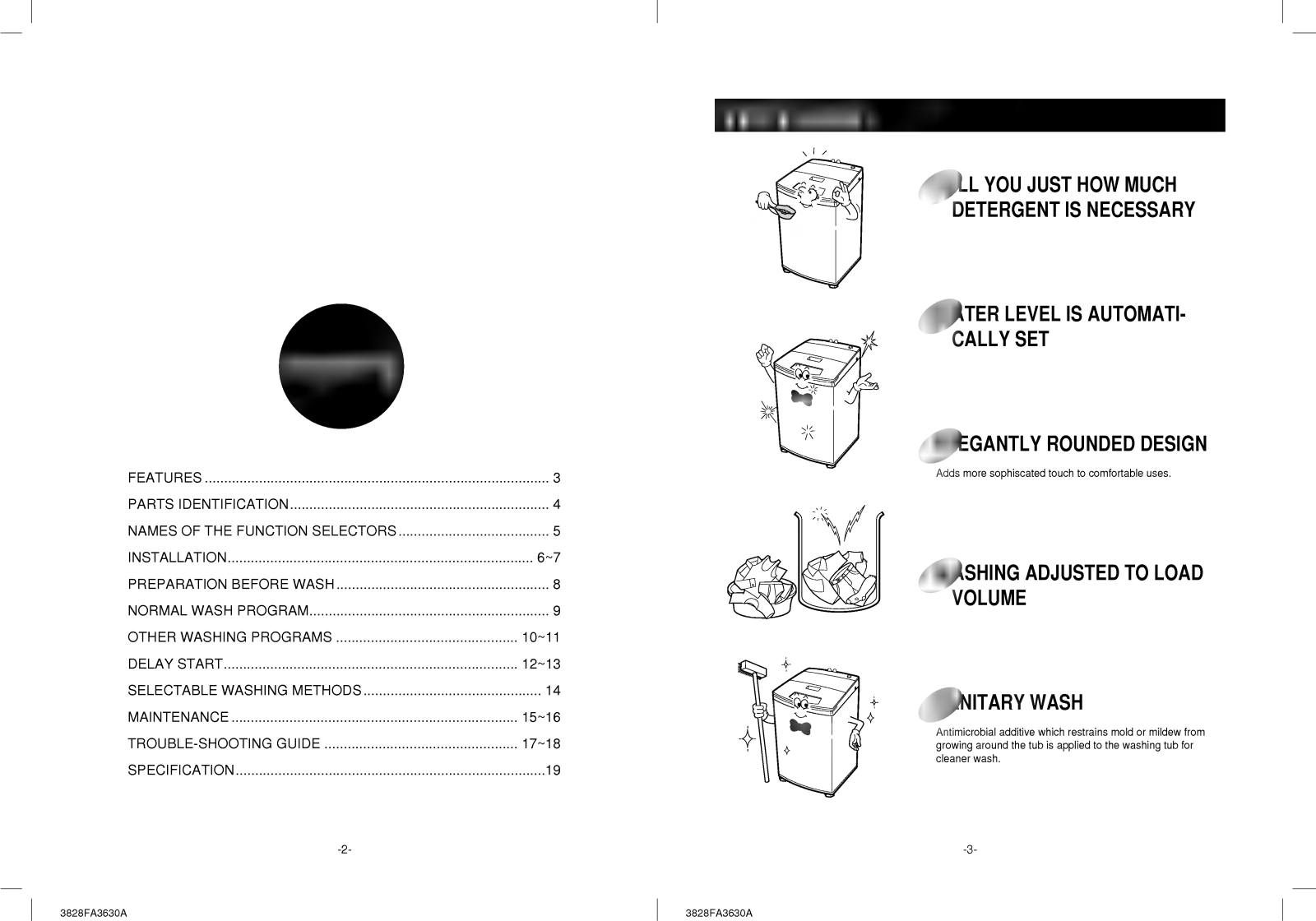 LG WF-F5211PC User manual