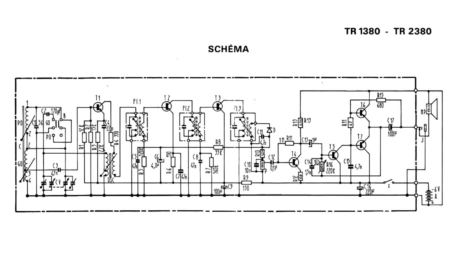 Continental Edison TR-2380 Schematic