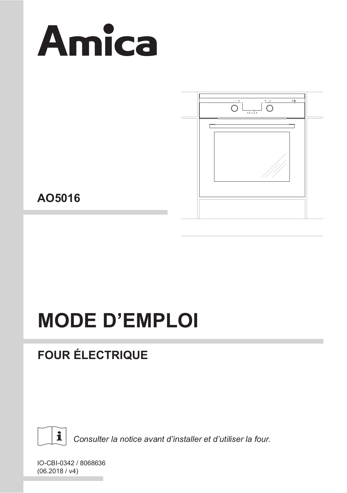 Amica AO5016 User Manual