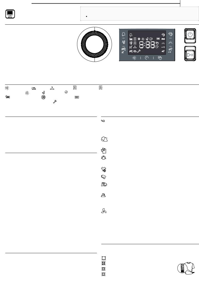 WHIRLPOOL FT M22 9X2 UK Daily Reference Guide