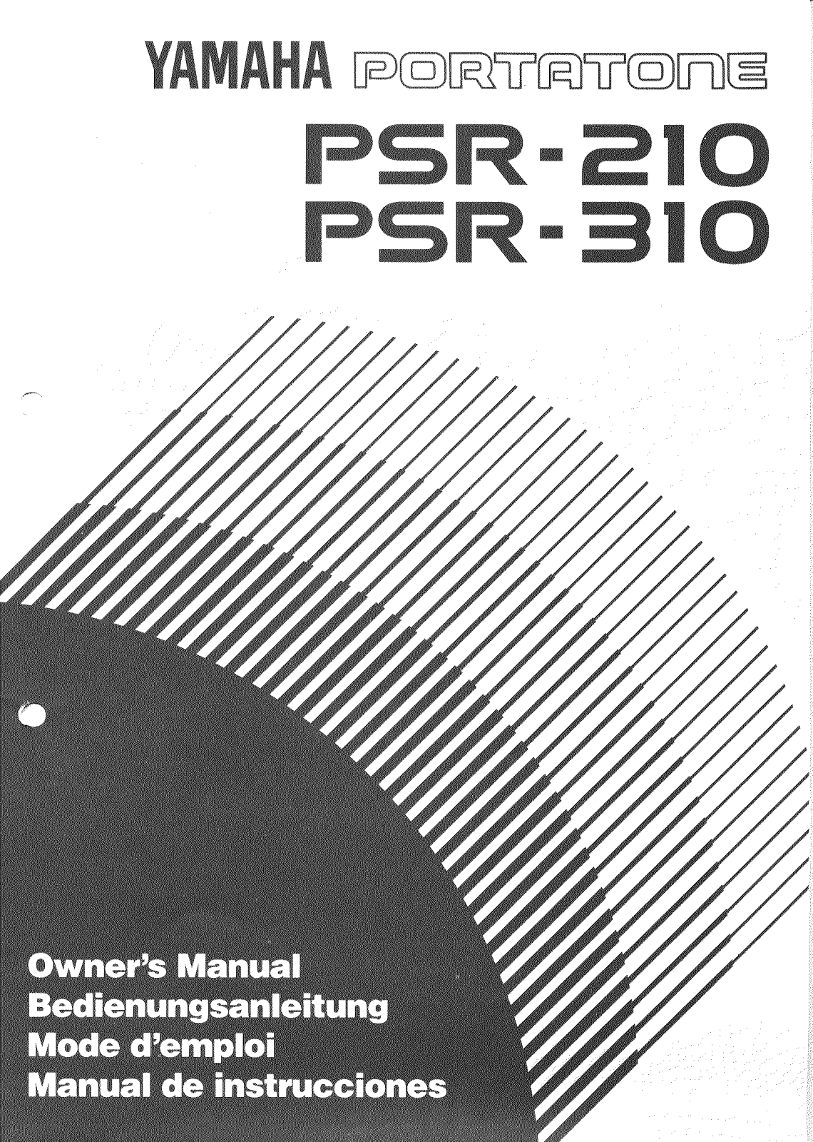 Yamaha PSR-210, PSR-310 User Manual