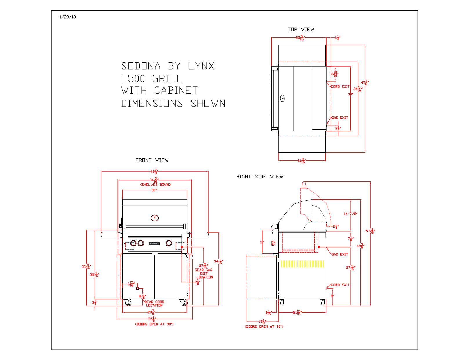 Lynx L500FLP, L500FRLP, L500PSFLP, L500PSFRLP User Manual