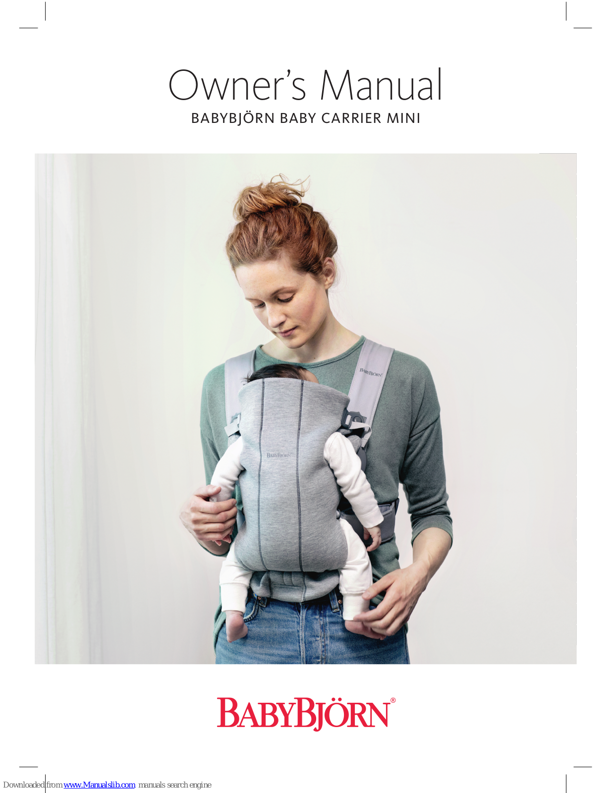 BabyBjorn BABY CARRIER MINI Owner's Manual