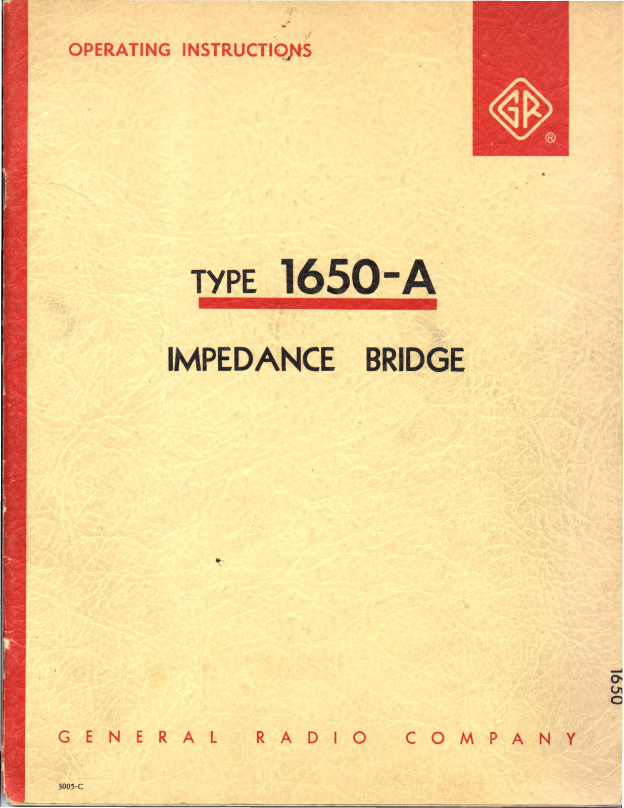 GR 1650-A Operating Instructions Manual - ManualMachine.com