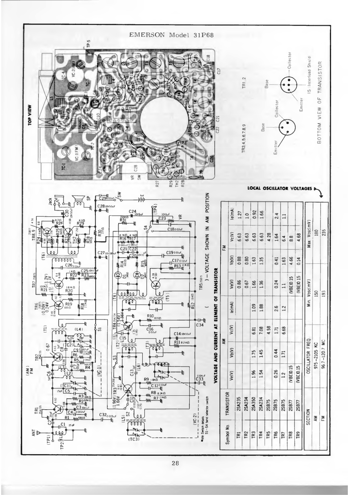 Emerson 31P68 Schematic