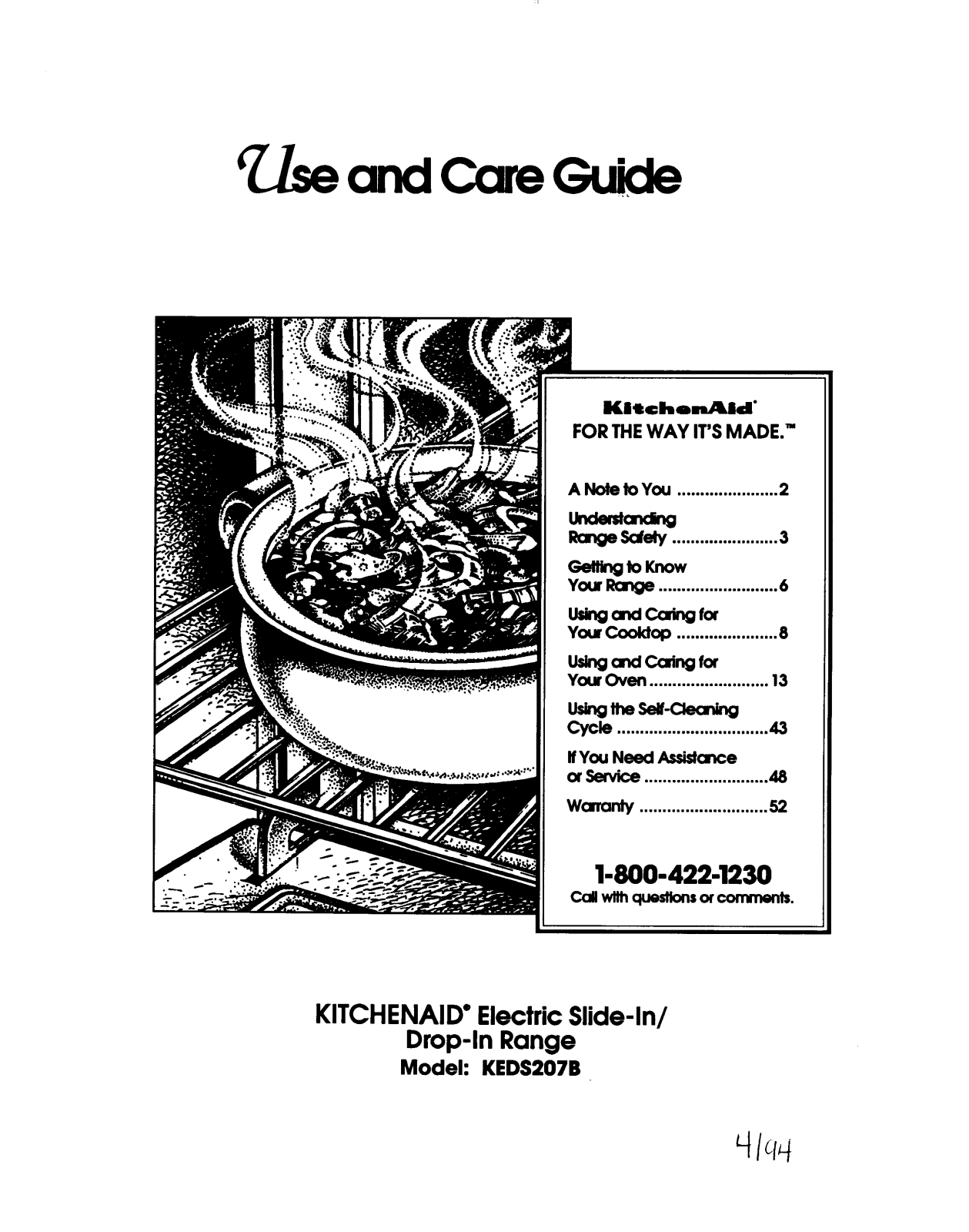 KitchenAid 336, KEDS207B User Manual