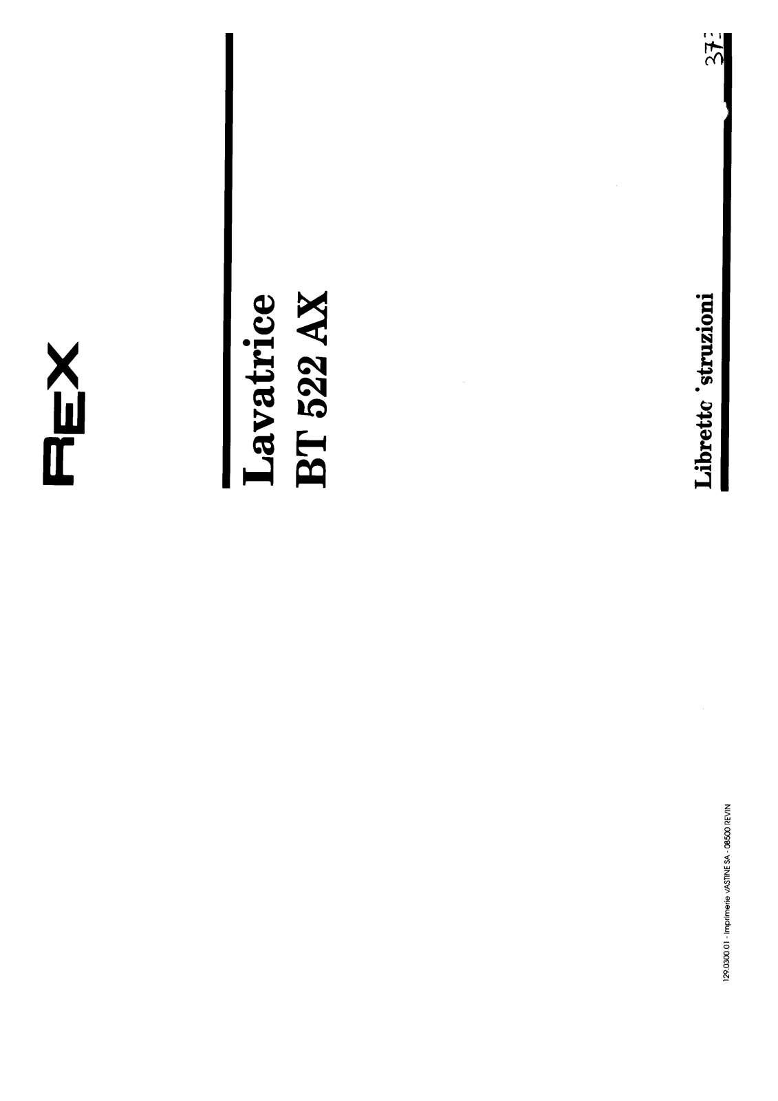 Rex BT522AX User Manual