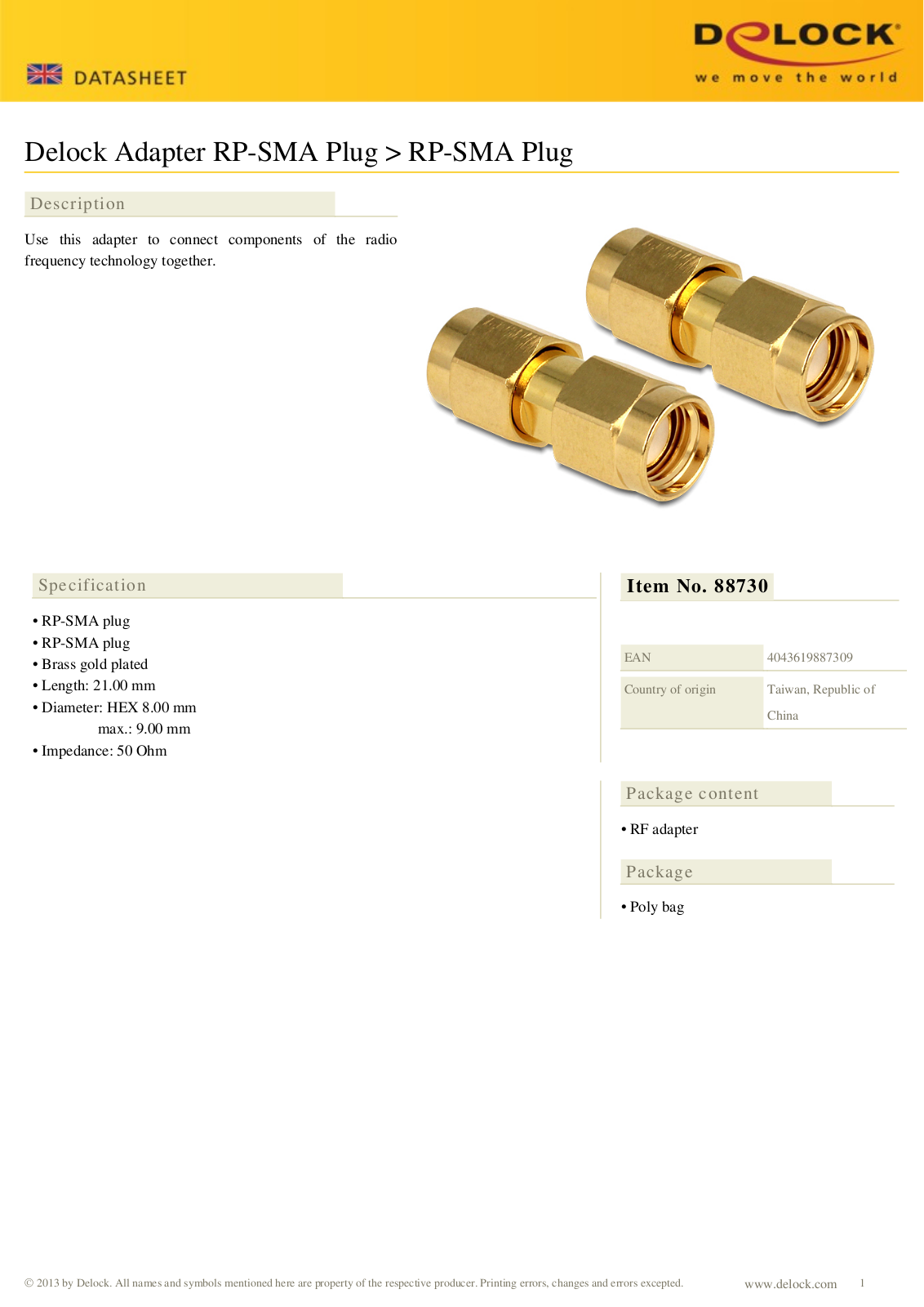 DeLOCK 88730 User Manual