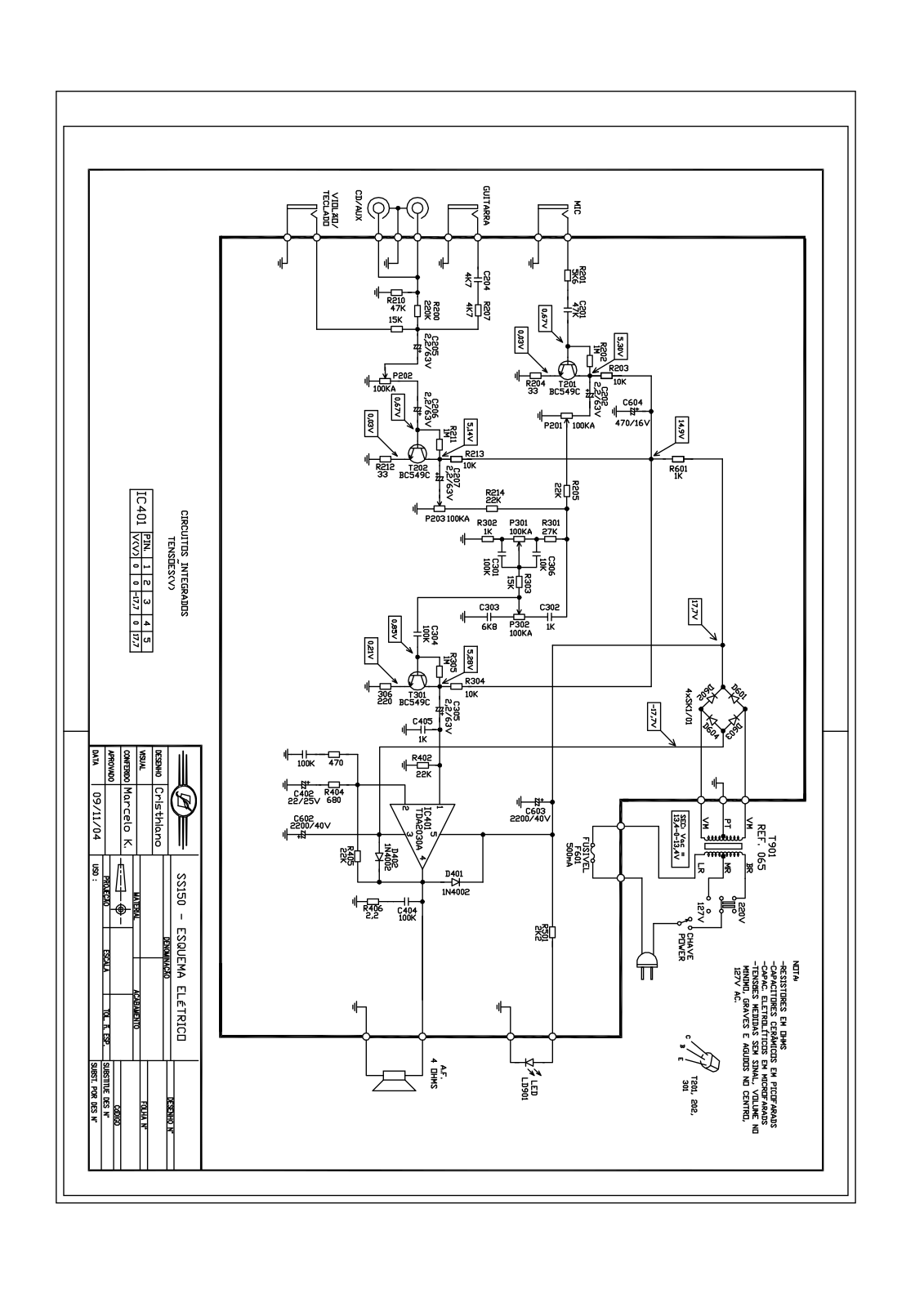 FRAHM SS 150 Schematic