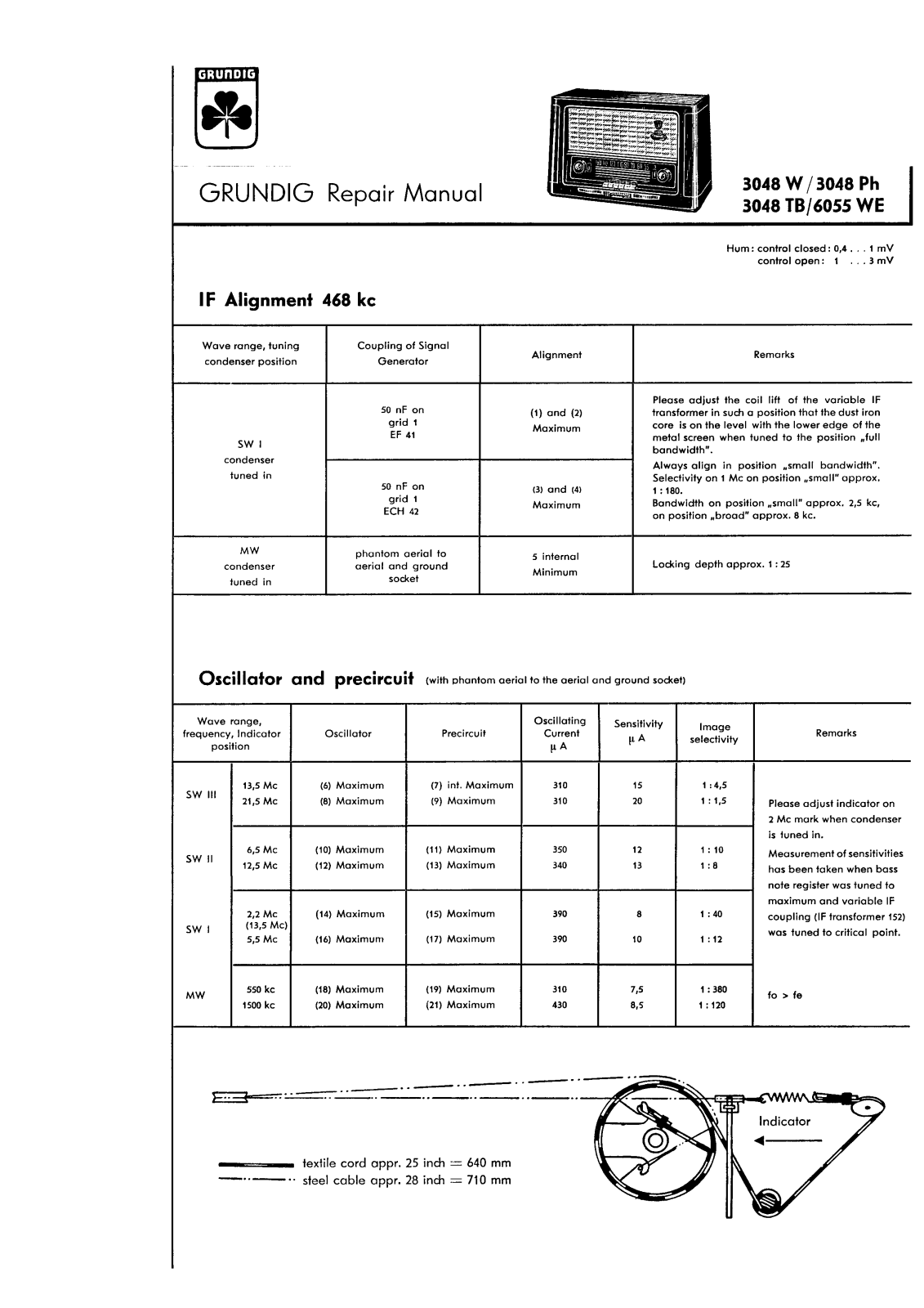 Grundig 6055-WE, 3048-W, 3048-TB, 3048-PH Schematic