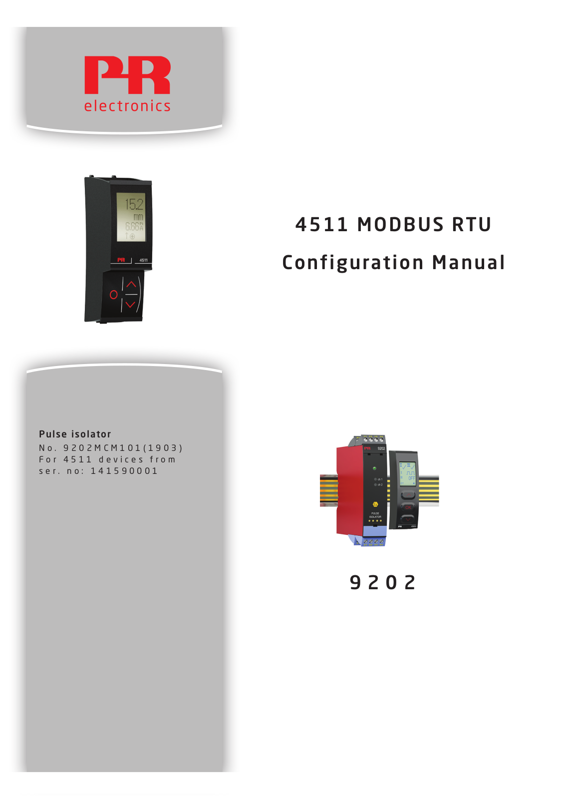 PR electronics 9202 Configuration Manual