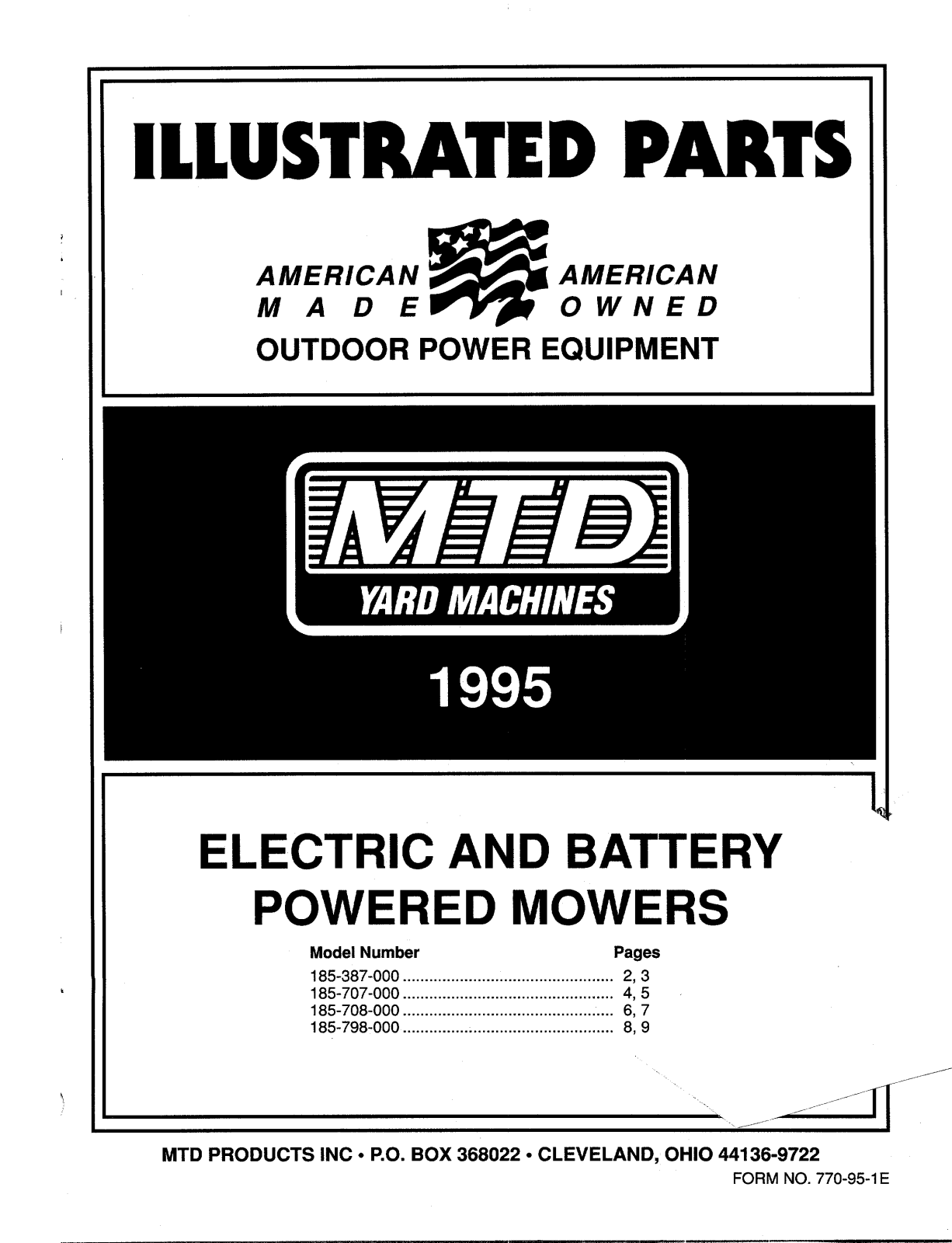 MTD 1995 User Manual