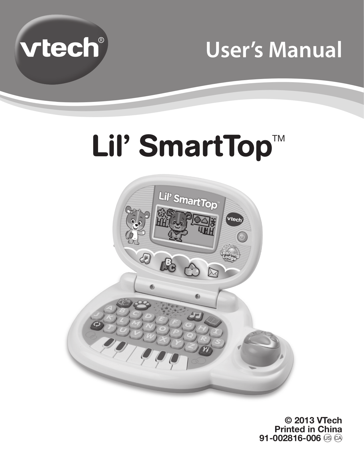 VTech Lil' Smart Top - Pink Owner's Manual