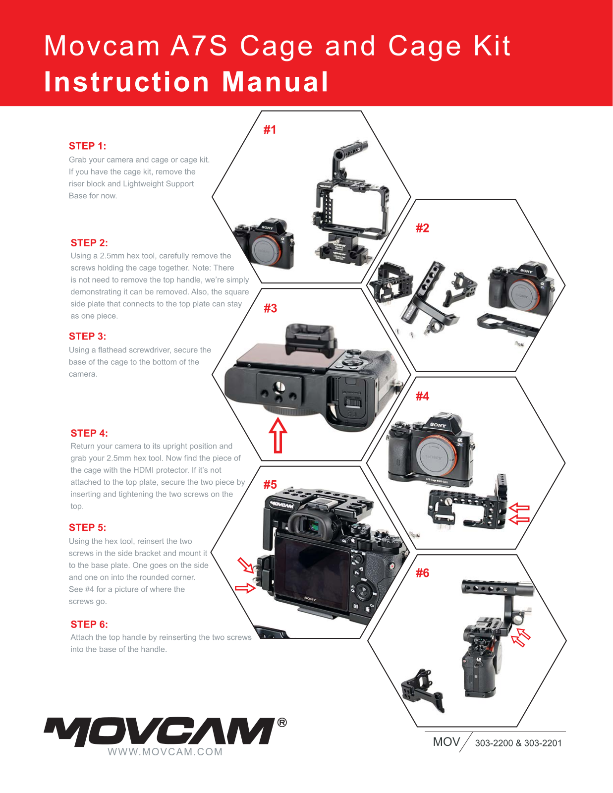 Movcam MOV-303-2201, MOV-303-2200 User manual