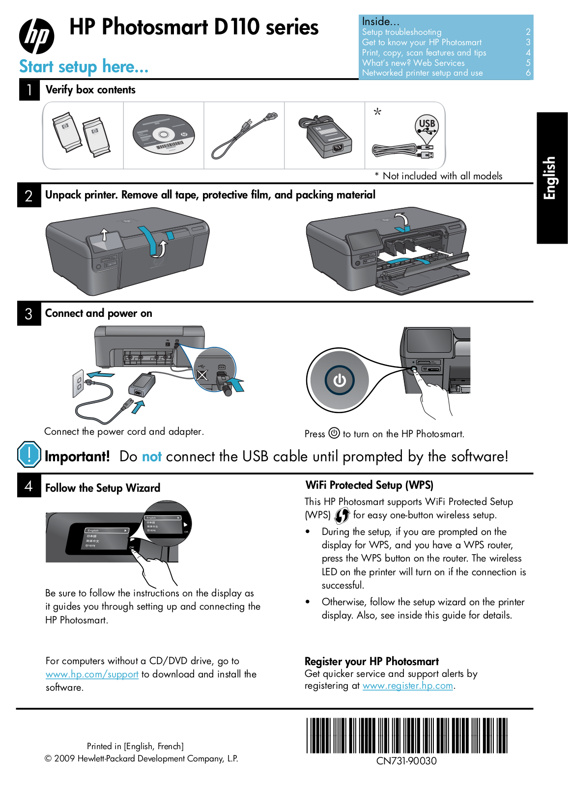 HP PHOTOSMART D110A User Manual