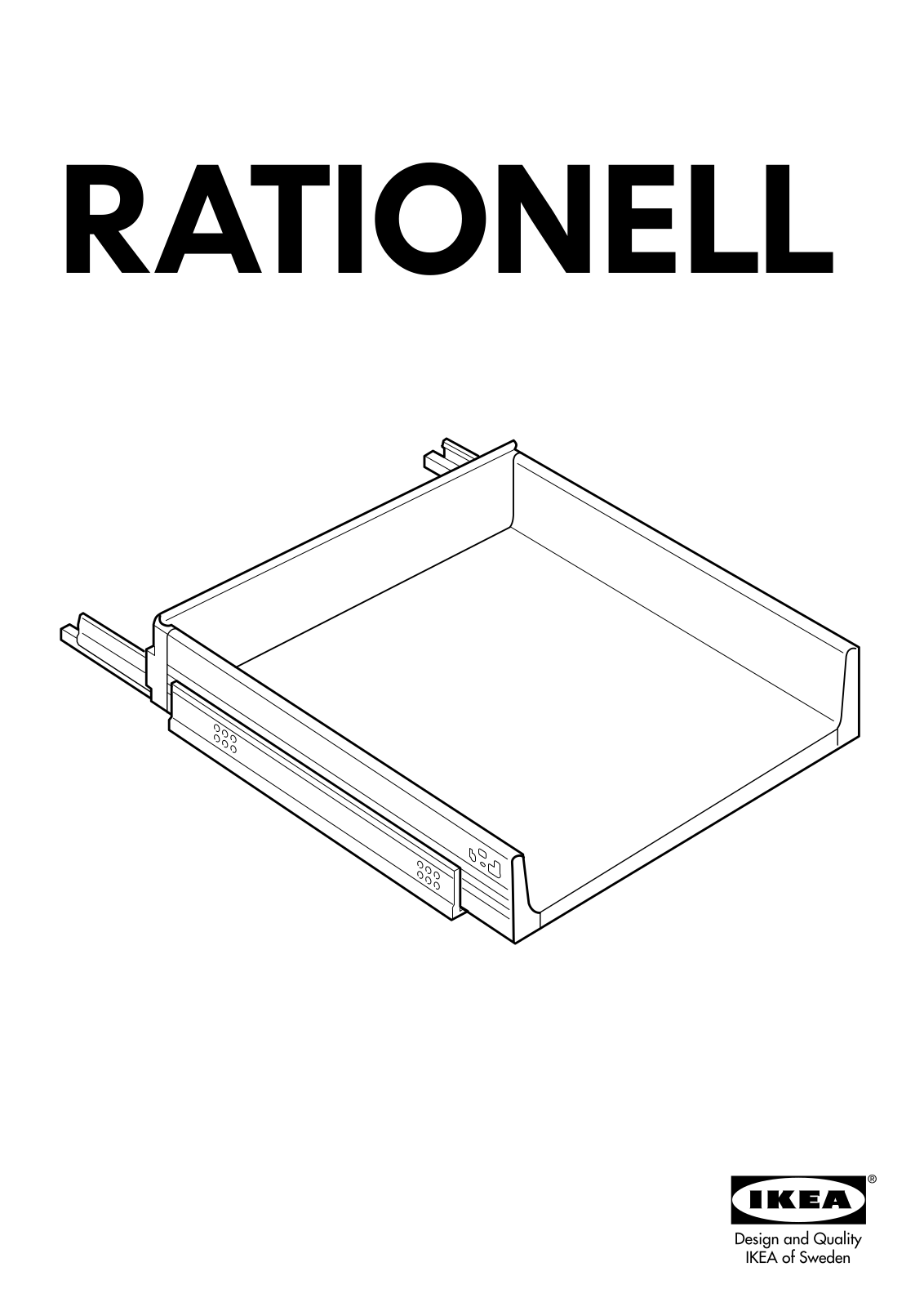 IKEA RATIONELL FULL EXTENDING DRAWER 15 Assembly Instruction