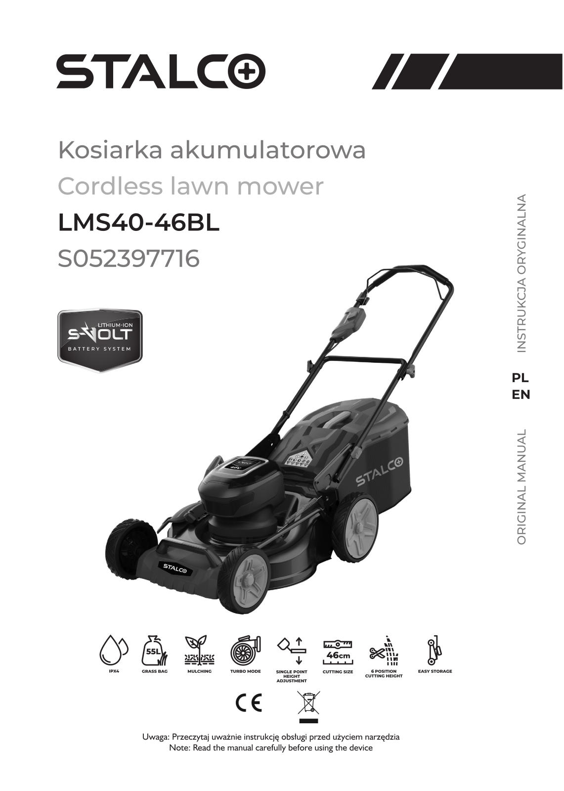 Stalco LMS40-46BL User guide - ManualMachine.com