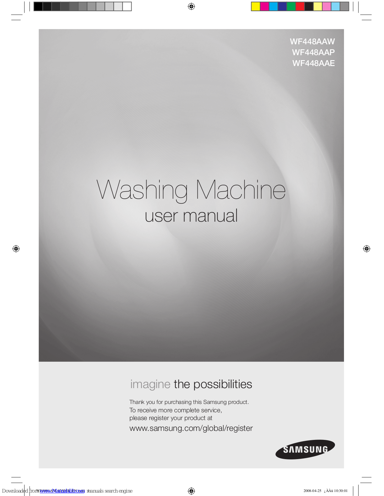 SAMSUNG WF448AA User Manual