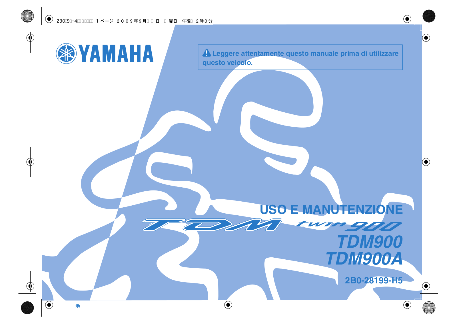 Yamaha TDM900, TDM900A User Manual