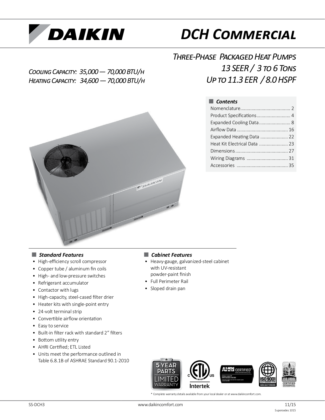 Goodman DCH048 User Manual