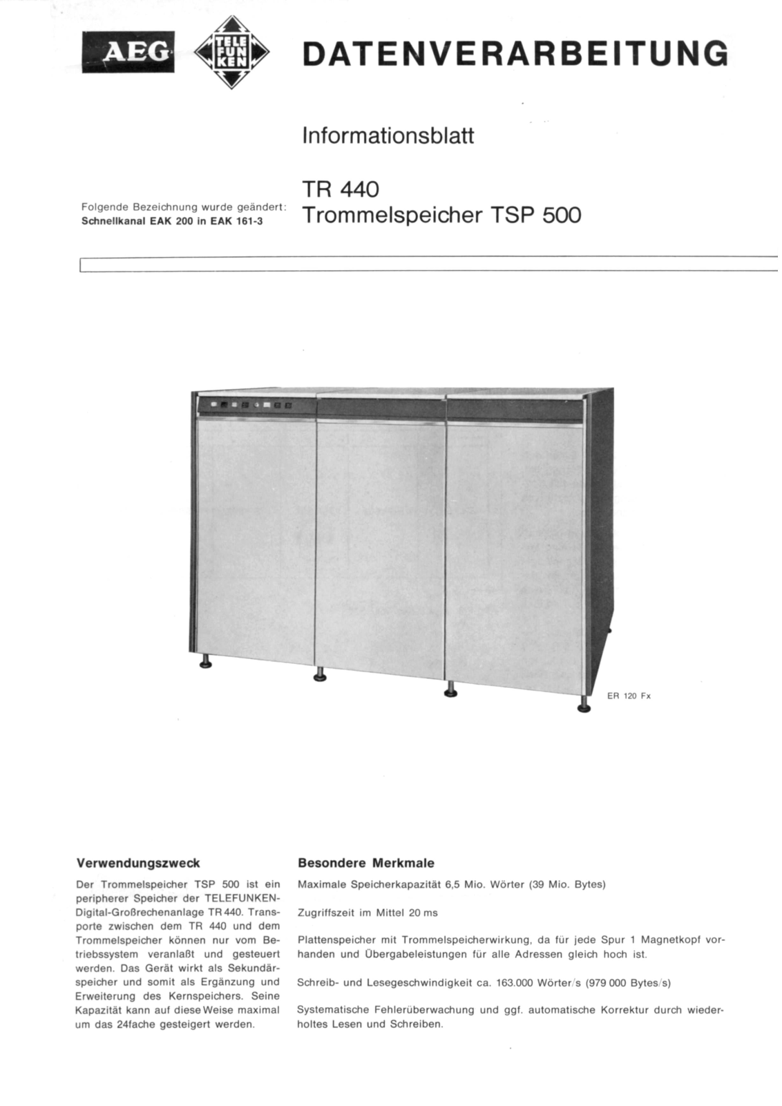 AEG TSP 500 Service manual