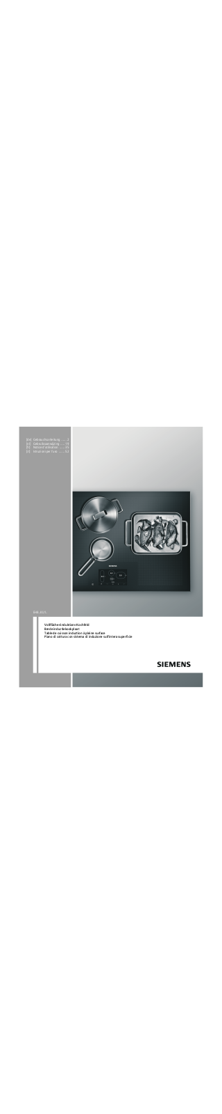 Siemens EH875KU11E, EH801KU11E User Manual