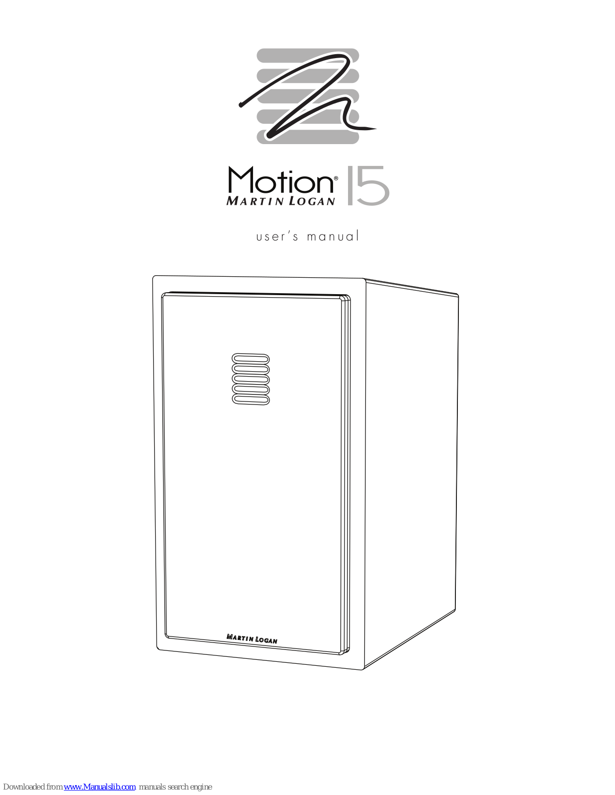 MartinLogan Motion I5 User Manual