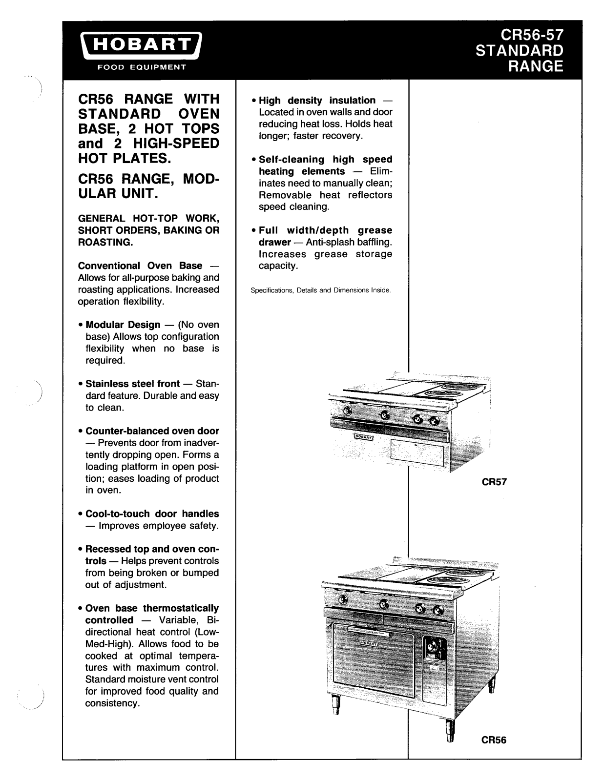 Hobart CR56 User Manual