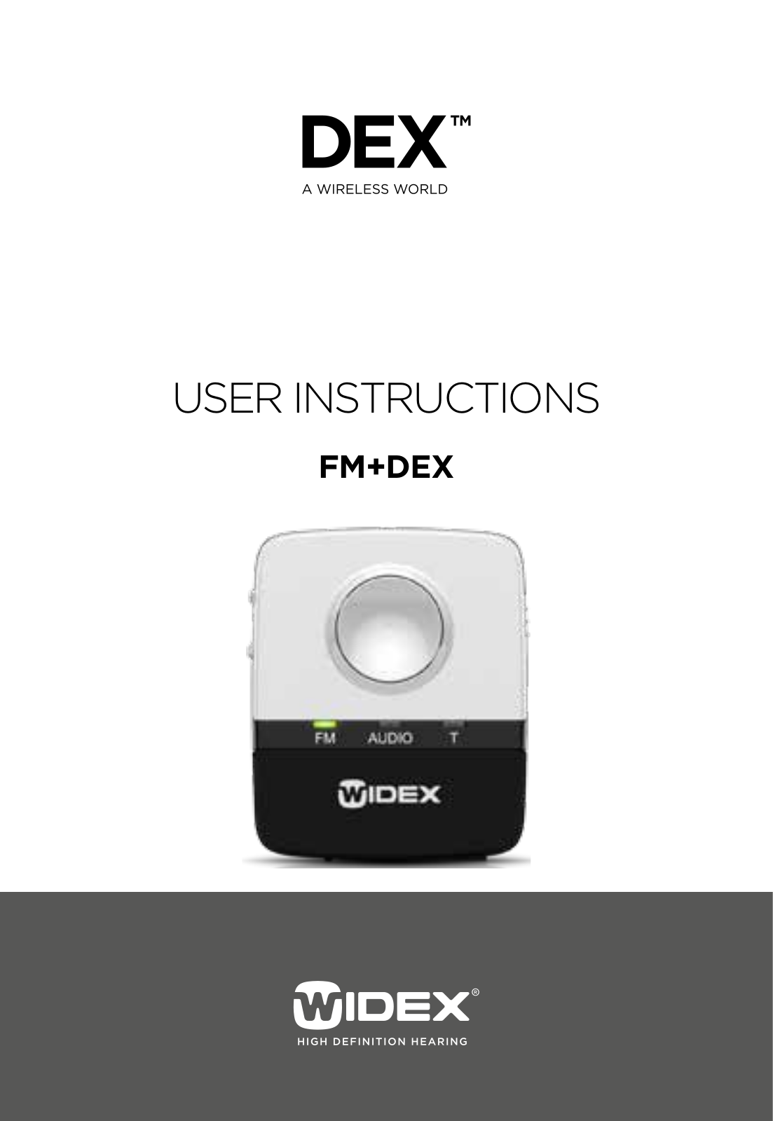 Widex FM-DEX User Manual