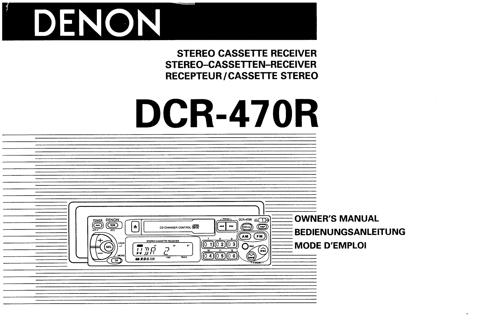 Denon DCR-470R User Manual