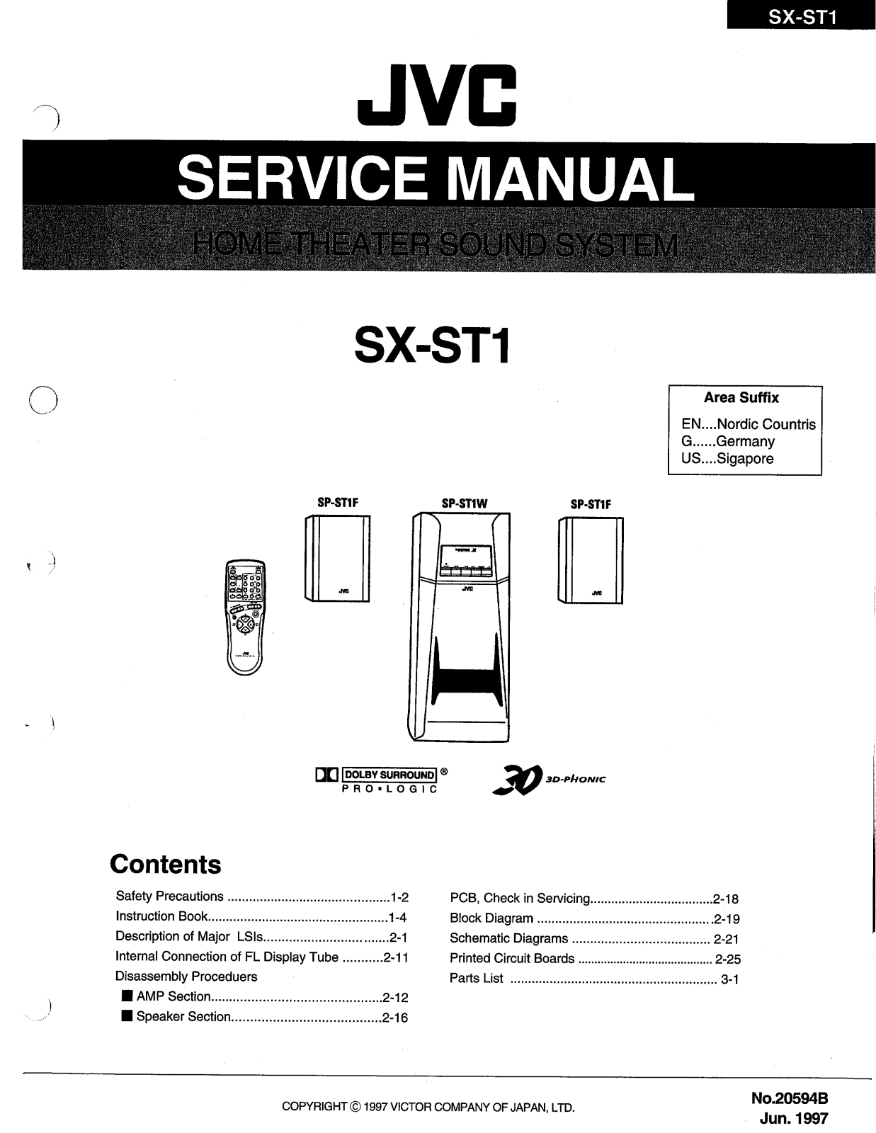 JVC SX-ST1 Service Manual