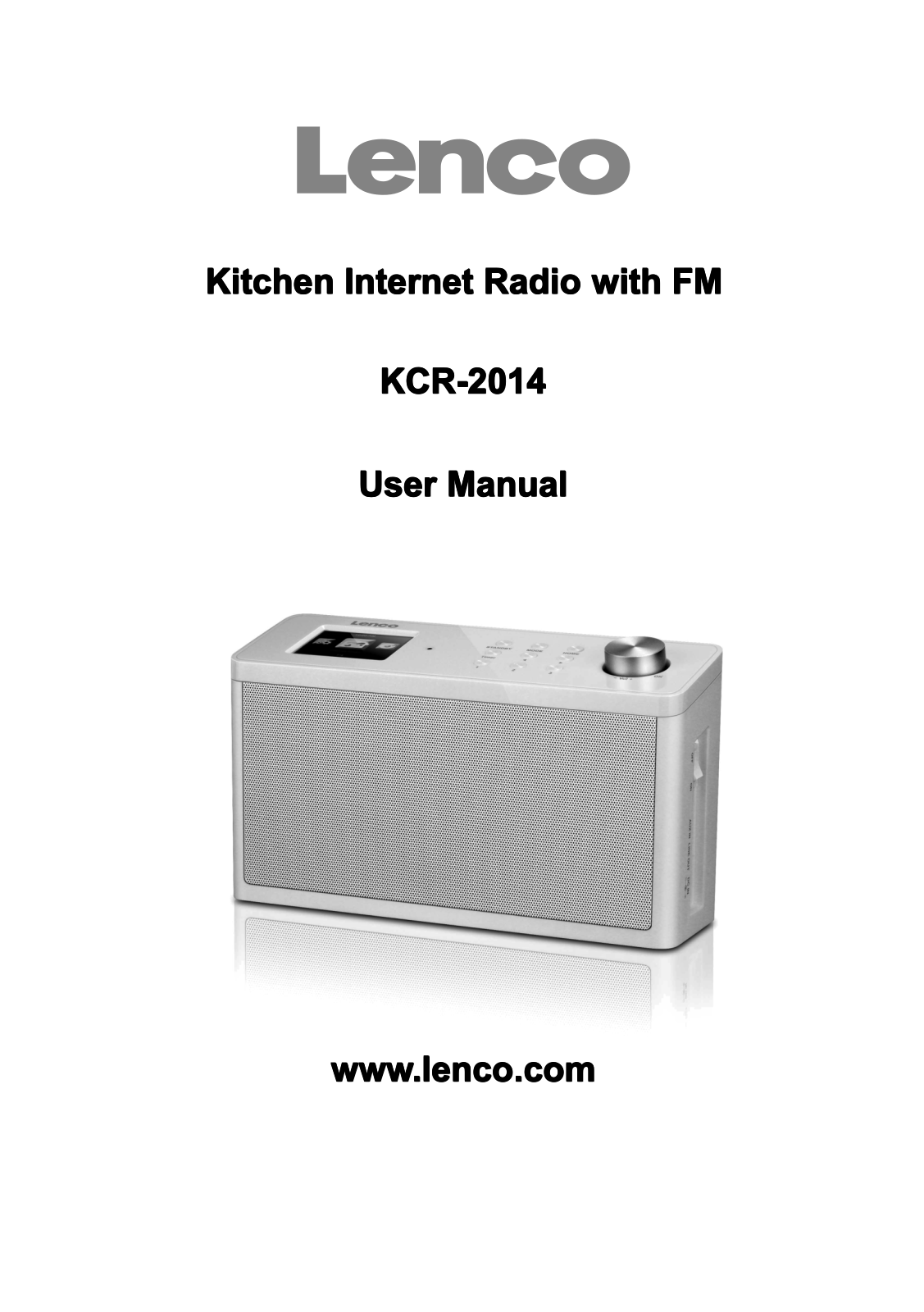 Lenco KCR-2014 User manual