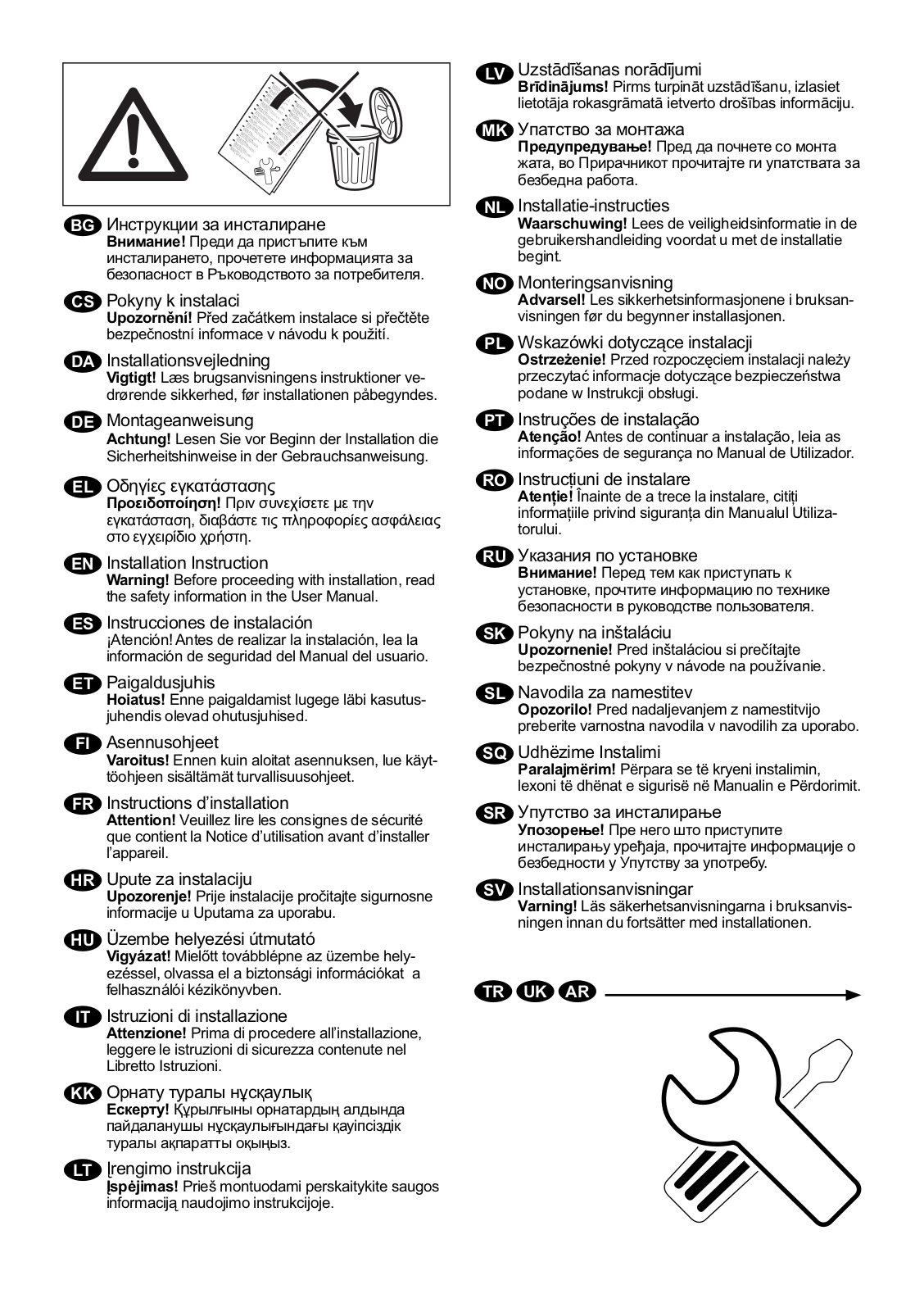 Aeg L71260SL, L72370TL, L78275TL, L71260TL, L71270TL Instructions Manual