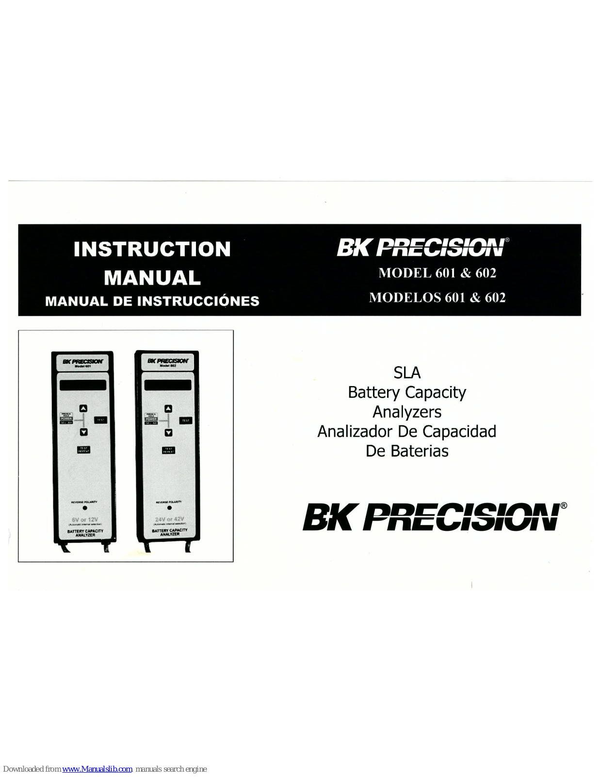 BK Precision 602, 601 Instruction Manual