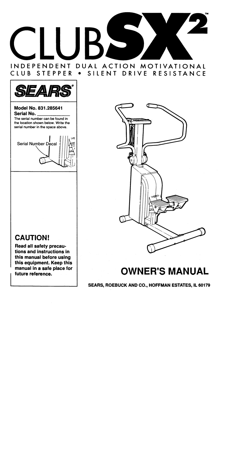 Lifestyler 831.285641 Owner's Manual